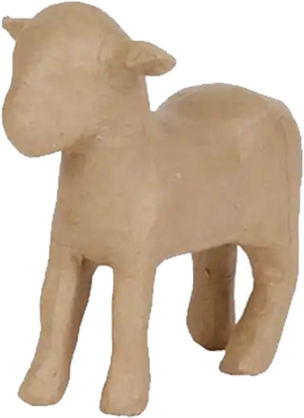 ΠΡΟΒΑΤΑΚΙ PAPIER MACHE 22*13*20cm.DECOPATCH