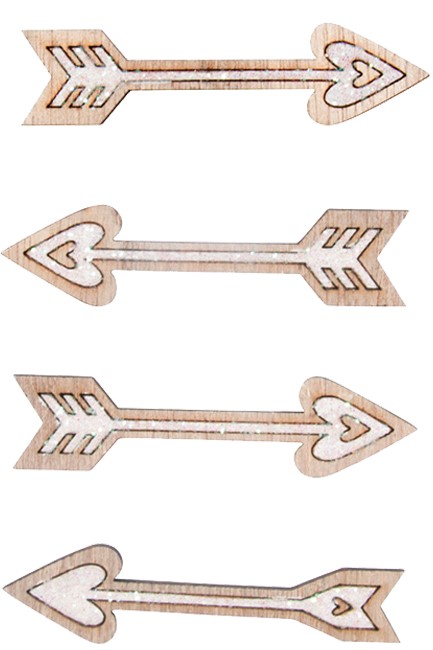 ΒΕΛΟΣ ΚΑΡΔΙΑ ΞΥΛΙΝΟ 1,8*7cm.ΛΕΥΚΟ ΣΕΤ 9 ΤΕΜ.RAYHER