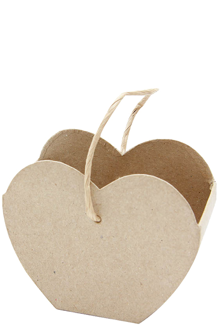 ΚΑΡΔΙΑ PAPIER MACHE 4*9*8cm.DECOPATCH ΤΣΑΝΤΑ