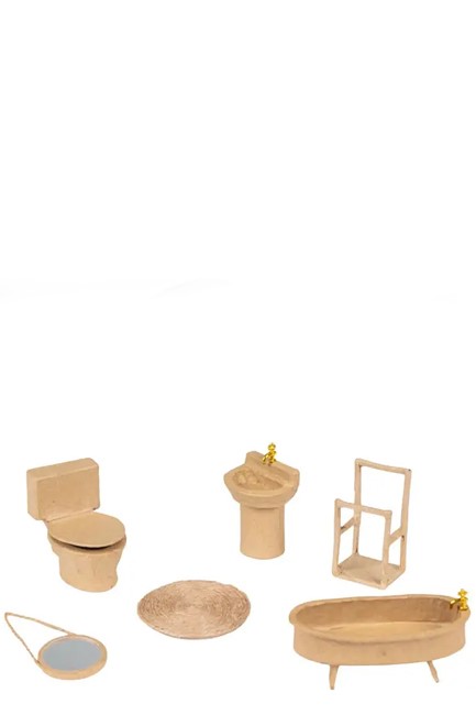 ΕΠΙΠΛΑ ΜΠΑΝΙΟΥ PAPIER MACHE ΣΕΤ 6ΤΕΜ.DECOPATCH