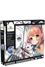 ΣΕΤ ΖΩΓΡΑΦΙΚΗΣ SYCOMORE MANGA KEMONOMIMI (10 ΠΡΟΤΥΠΩΜΕΝΕΣ+2 ΛΕΥΚΕΣ ΚΑΡΤΕΣ+10 ΜΑΡΚΑΔΟΡΟΙ)