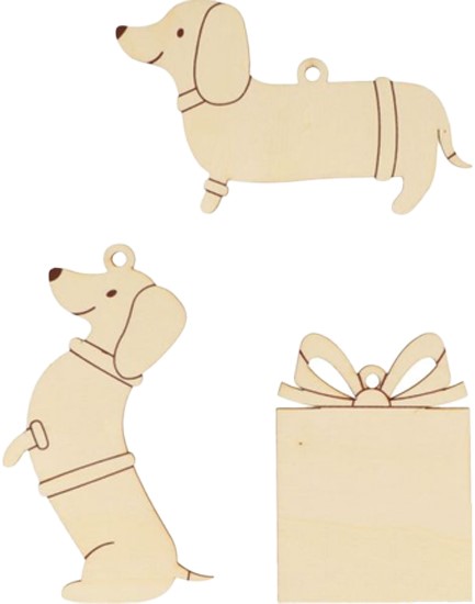 ΞΥΛΟ ΣΕΤ 3ΤΕΜ.ΑRΤΕΜΙΟ 11cm.XMAS ΣΚΥΛΑΚΙΑ