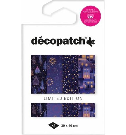 ΧΑΡΤΙ DECOUPAGE DECOPATCH 30*40cm.ΣΕΤ 4Φ.ΧΜΑS TD936