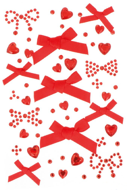 STRASS ΑΥΤΟΚΟΛΛΗΤΑ ARTEMIO ΦΙΟΓΚΟΙ ΚΟΚΚΙΝΟΙ