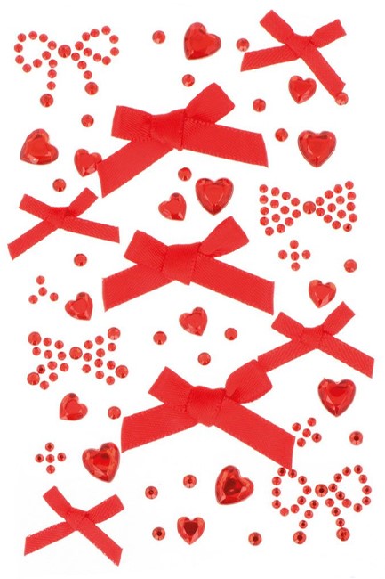 STRASS ΑΥΤΟΚΟΛΛΗΤΑ ARTEMIO ΦΙΟΓΚΟΙ ΚΟΚΚΙΝΟΙ