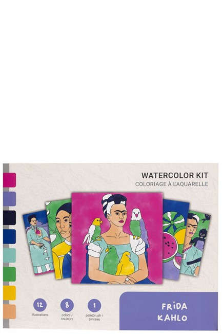 ΣΕΤ ΖΩΓΡΑΦΙΚΗΣ TODAY IS ART DAY ΜΕ ΝΕΡΟΜΠΟΓΙΕΣ FRIDA KAHLO