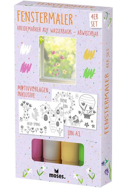 ΜΑΡΚΑΔΟΡΟΣ ΚΙΜΩΛΙΑΣ MOSES ΣΕΤ 4 ΤΕΜ.SPRING WINDOW M25583