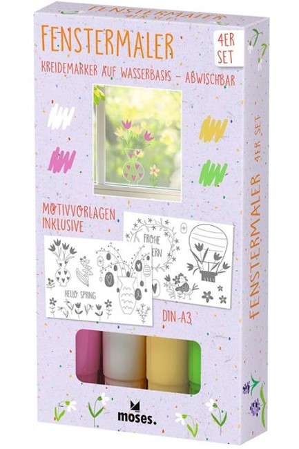 ΜΑΡΚΑΔΟΡΟΣ ΚΙΜΩΛΙΑΣ MOSES ΣΕΤ 4 ΤΕΜ.SPRING WINDOW M25583