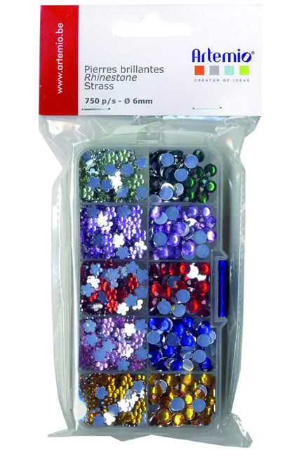 STRASS ΠΟΛΥΧΡΩΜΑ ΣΕΤ 300ΤΕΜ.ARTEMIO