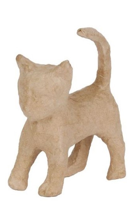 ΓΑΤΑ PAPIER MACHE 11*6*13cm.DECOPATCH