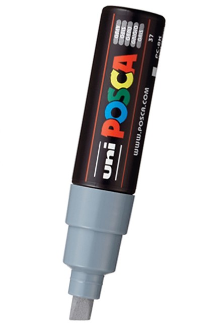 ΜΑΡΚΑΔΟΡΟΣ ΖΩΓΡΑΦΙΚΗΣ UNI POSCA PC-8Μ ΜΥΤΗ 8,0ΜΜ GRΕΥ