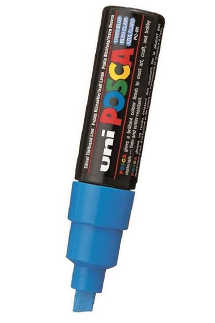 ΜΑΡΚΑΔΟΡΟΣ ΖΩΓΡΑΦΙΚΗΣ UNI POSCA PC-8Μ ΜΥΤΗ 8,0ΜΜ LΙGΗΤ ΒLUΕ