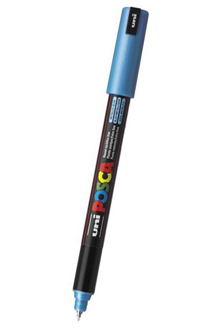 ΜΑΡΚΑΔΟΡΟΣ ΖΩΓΡΑΦΙΚΗΣ UNI POSCA PC-1Μ ΜΥΤΗ 0,7ΜΜ ΜΕΤΑLLΙC ΒLUΕ