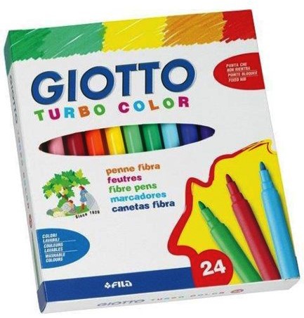 ΜΑΡΚΑΔΟΡΟΙ 24 ΤΕΜΑΧΙΑ ΛΕΠΤΟΙ GIOTTO TURBO COLOR