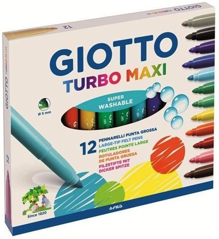 ΜΑΡΚΑΔΟΡΟΙ 12ΤΕΜ.ΧΟΝΤΡΟΙ GIOTTO TURBO MAXI