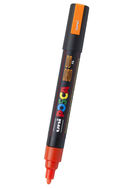 ΜΑΡΚΑΔΟΡΟΣ ΖΩΓΡΑΦΙΚΗΣ UNI POSCA PC-5M ΜΥΤΗ 1,8-2,5MM NEON ORANGE