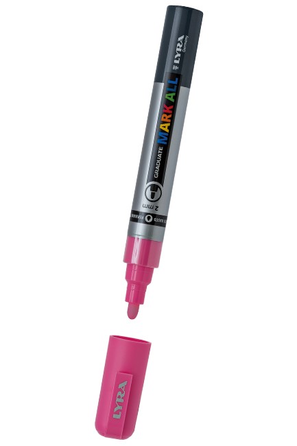 ΜΑΡΚΑΔΟΡΟΣ ΖΩΓΡΑΦΙΚΗΣ LYRA GRADUATE MARK ALL ΜΥΤΗ 2mm.PINK