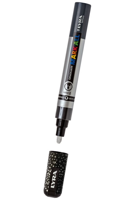 ΜΑΡΚΑΔΟΡΟΣ ΖΩΓΡΑΦΙΚΗΣ LYRA GRADUATE MARK ALL SPARKLING ΜΥΤΗ 2mm.