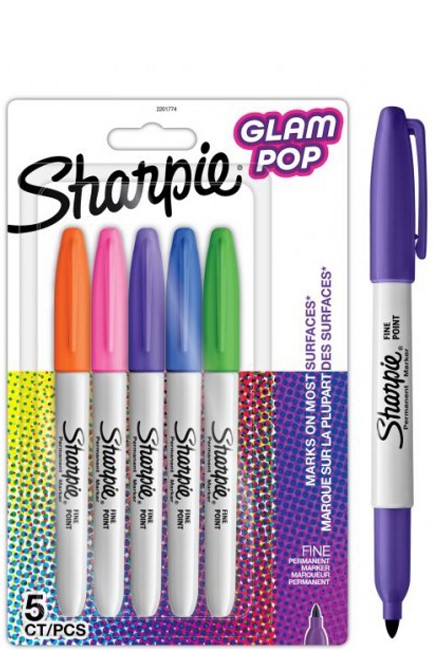 ΜΑΡΚΑΔΟΡΟΣ ΖΩΓΡΑΦΙΚΗΣ SHARPIE FINE GLAM POP ΣΕΤ 5ΤΕΜ.2201774