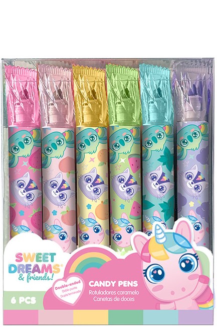 ΜΑΡΚΑΔΟΡΟΣ ΥΠΟΓΡ/ΣΗΣ KIDS LICENSING ΣΕΤ 6 ΤΕΜ.SWEET DREAMS AND FRIENDS CANDY