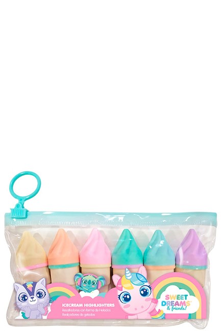 ΜΑΡΚΑΔΟΡΟΣ ΥΠΟΓΡ/ΣΗΣ KIDS LICENSING ΣΕΤ 6 ΤΕΜ.SWEET DREAMS AND FRIENDS ICE CREAM