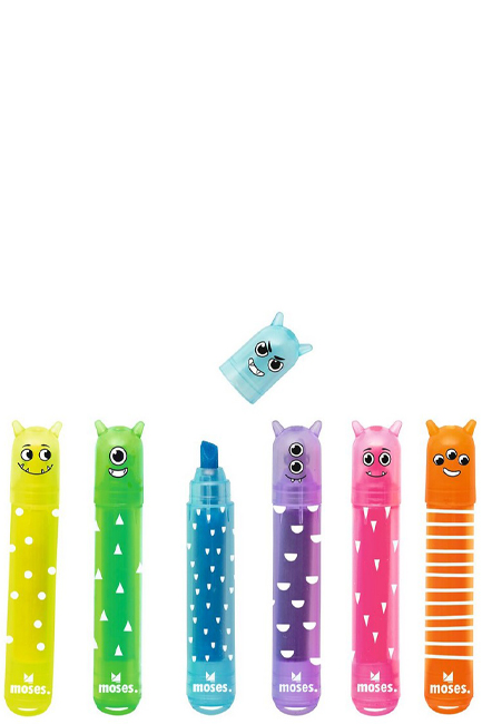 ΜΑΡΚΑΔΟΡΟΣ ΥΠΟΓΡ/ΣΗΣ MINI MOSES MONSTER ΣΕΤ 6 ΤΕΜ.M26301