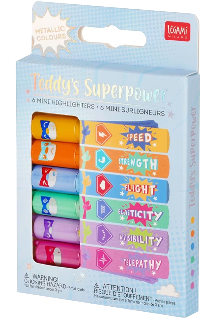 ΜΑΡΚΑΔΟΡΟΙ ΥΠΟΓΡ/ΣΗΣ FANCY ΣΕΤ 6ΤΕΜ. LEGAMI MH0005 TEDDY'S MOOD