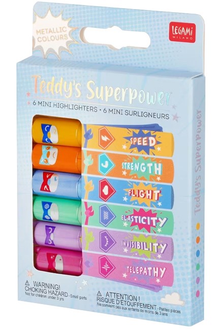 ΜΑΡΚΑΔΟΡΟΙ ΥΠΟΓΡ/ΣΗΣ FANCY ΣΕΤ 6ΤΕΜ. LEGAMI MH0005 TEDDY'S MOOD