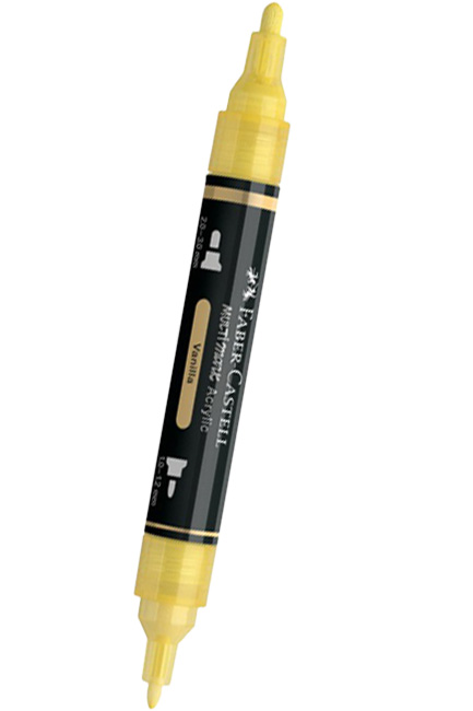 ΜΑΡΚΑΔΟΡΟΣ ΑΚΡΥΛΙΚΟΣ FABER ΜΕ ΔΙΠΛΗ ΜΥΤΗ 185902-VANILLA