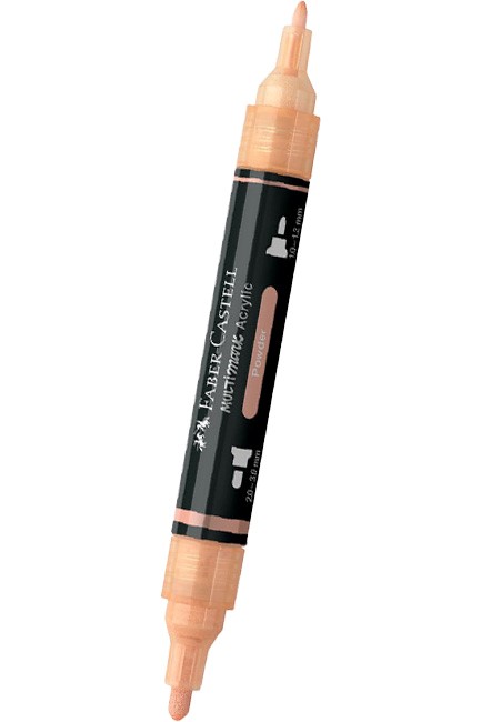 ΜΑΡΚΑΔΟΡΟΣ ΑΚΡΥΛΙΚΟΣ FABER ΜΕ ΔΙΠΛΗ ΜΥΤΗ 185903-POWDER