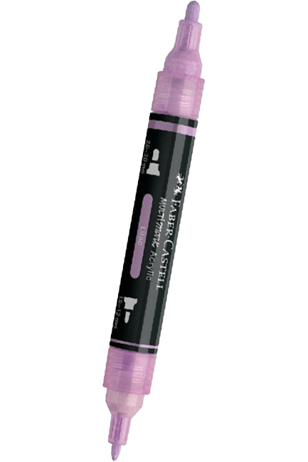 ΜΑΡΚΑΔΟΡΟΣ ΑΚΡΥΛΙΚΟΣ FABER ΜΕ ΔΙΠΛΗ ΜΥΤΗ 185939-LILAC