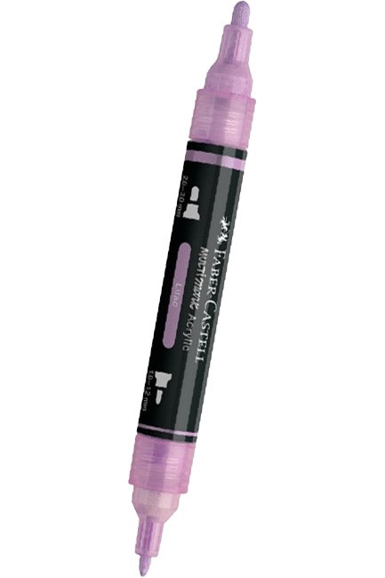 ΜΑΡΚΑΔΟΡΟΣ ΑΚΡΥΛΙΚΟΣ FABER ΜΕ ΔΙΠΛΗ ΜΥΤΗ 185939-LILAC
