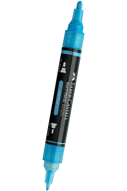 ΜΑΡΚΑΔΟΡΟΣ ΑΚΡΥΛΙΚΟΣ FABER ΜΕ ΔΙΠΛΗ ΜΥΤΗ 185948-ICE BLUE