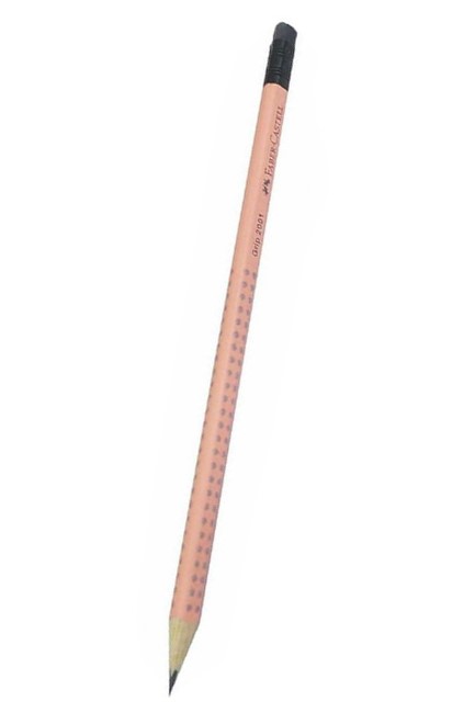 ΜΟΛΥΒΙ FABER GRIP 2001 ΜΕ ΓΟΜΑ HB PEACH 100-180-444