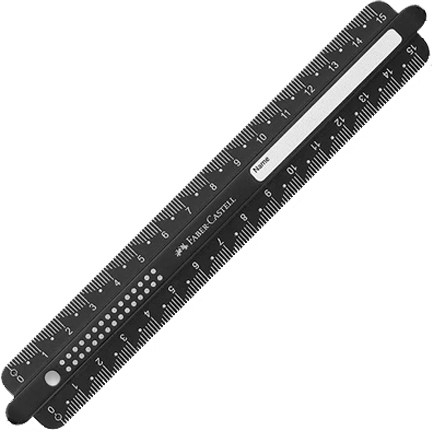 ΥΠΟΔΕΚΑΜΕΤΡΟ 15cm.FABER GRIP 172115