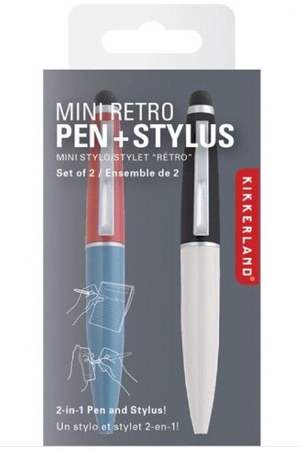 ΣΤΥΛΟ KIKKERLAND MINI STYLUS ΣΕΤ 2 ΤΕΜ.RETRO
