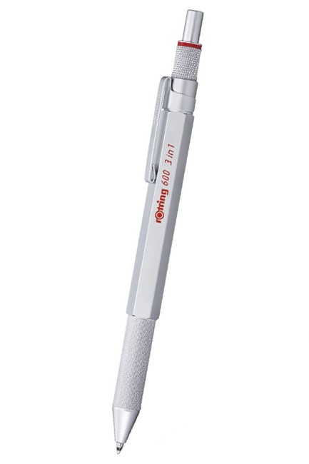 ROTRING 600 MULTIPEN 3 IN 1 SILVER 2164109