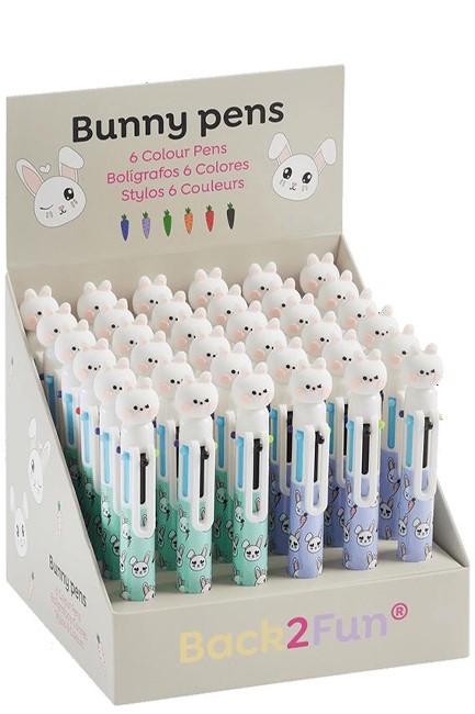 ΣΤΥΛΟ FΑΝCY MIQUELRIUS 6 ΧΡΩΜΑΤΩΝ B2FUN BUNNY MR1191