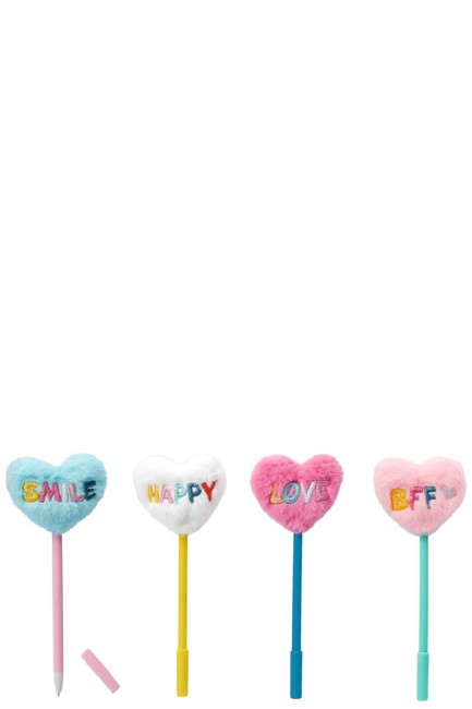 ΣΤΥΛΟ FANCY GEL MOSES POM POM ΚΑΡΔΙΑ M26322