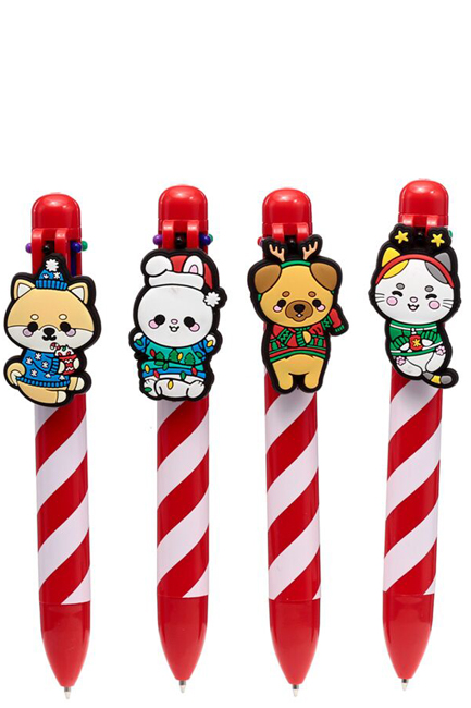 ΣΤΥΛΟ FΑΝCΥ XMAS PUCKATOR ADORAMALS 6 ΧΡΩΜΑΤΩΝ XPEN274