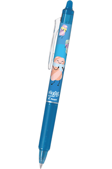 ΣΤΥΛΟ ΔΙΑΡΚΕΙΑΣ PILOT FRIXION CLICKER ΜΕ ΓΟΜΑ 0,7 SWEET PARADISE LIGHT BLUE