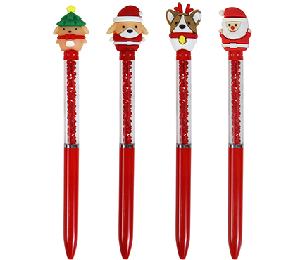 ΣΤΥΛΟ FANCY XMAS ΖΩΑΚΙΑ GLITTER