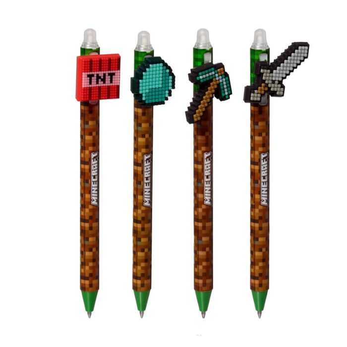 ΣΤΥΛΟ FANCY PUCKATOR ΜΕ ΓΟΜΑ MINECRAFT PEN275