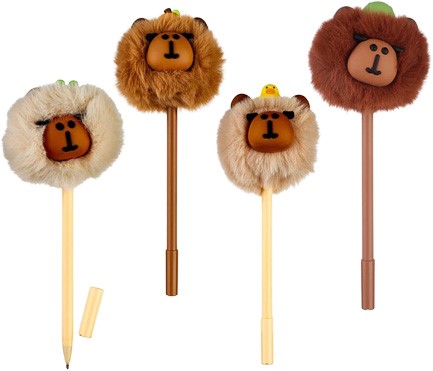 ΣΤΥΛΟ FANCY CENTRUM ΜΕ POM POM CAPYBARA
