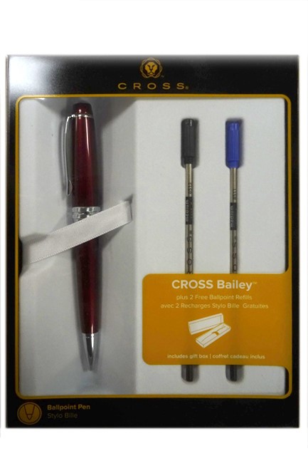 CROSS BAILEY RED ΣΤΥΛΟ CT AT0452U-8/16+ ΔΥΟ ΑΝΤΑΛΛΑΚΤΙΚΑ