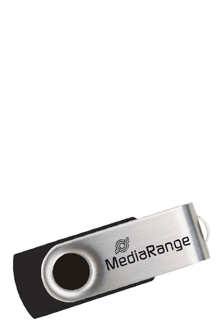 MEMORY USB 32GB 2.0 MEDIARANGE BLACK-SILVER