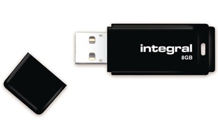 MEMORY USB 8GB 3.0 INTEGRAL FLASH BLACK