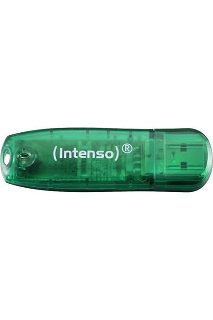MEMORY USB 8GB 2.0 INTENSO RAINBOW LINE GREEN