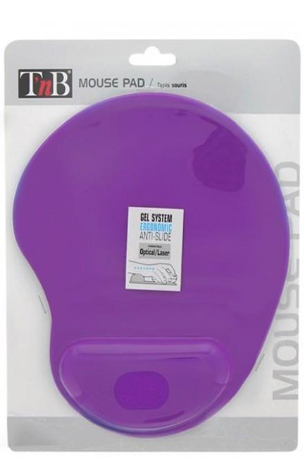 MOUSE PAD T'NB GEL ΜΕ ΣΤΗΡΙΞΗ ΚΑΡΠΟΥ WRIST PURPLE