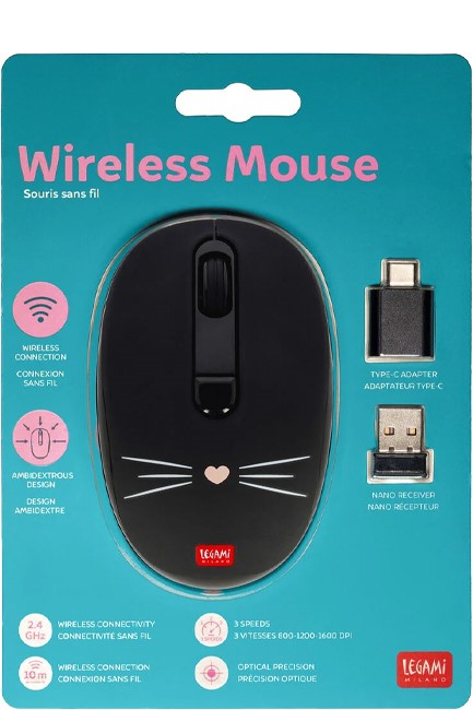 MOUSE ΟΠΤΙΚΟ ΑΣΥΡΜΑΤΟ LEGAMI WMO0011 KITTY